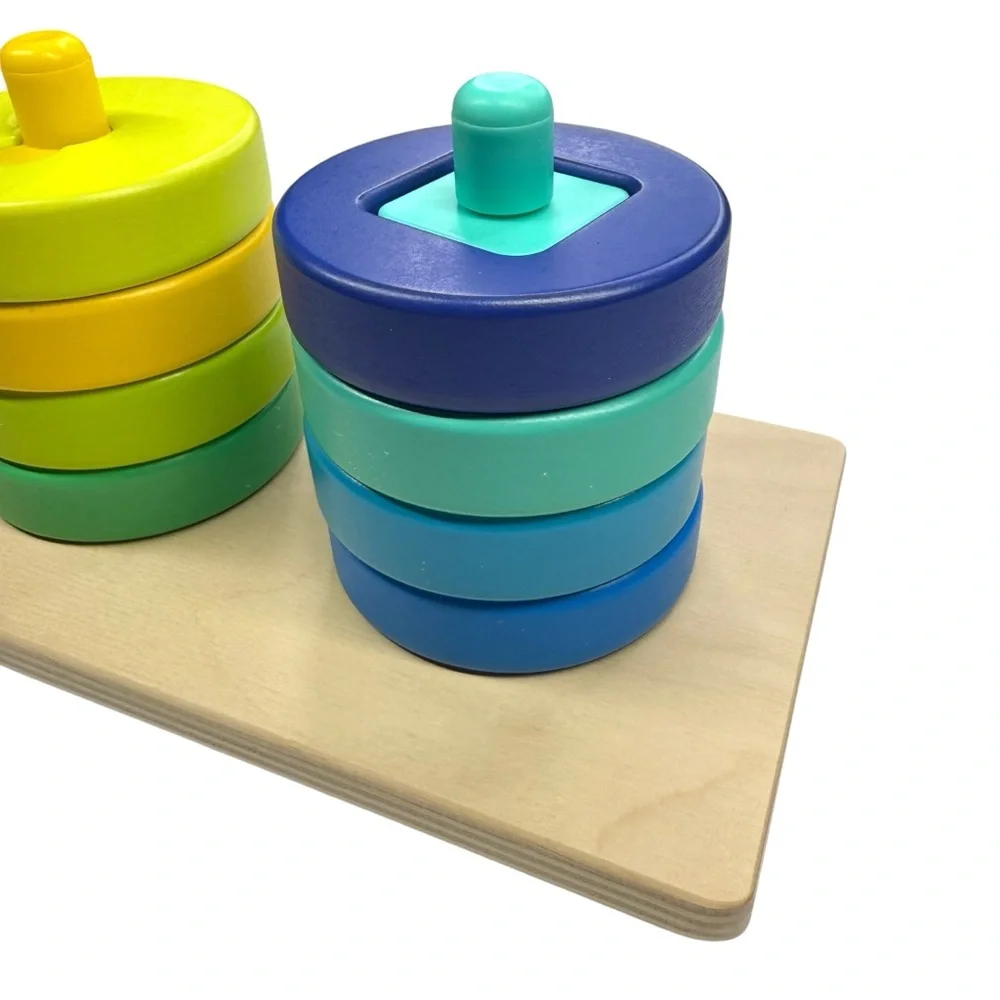 LOVEVERY Twist & Pivot Pattern Puzzle Stack toy.